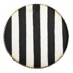 NEW ROUND TOP black & white charm display in multi